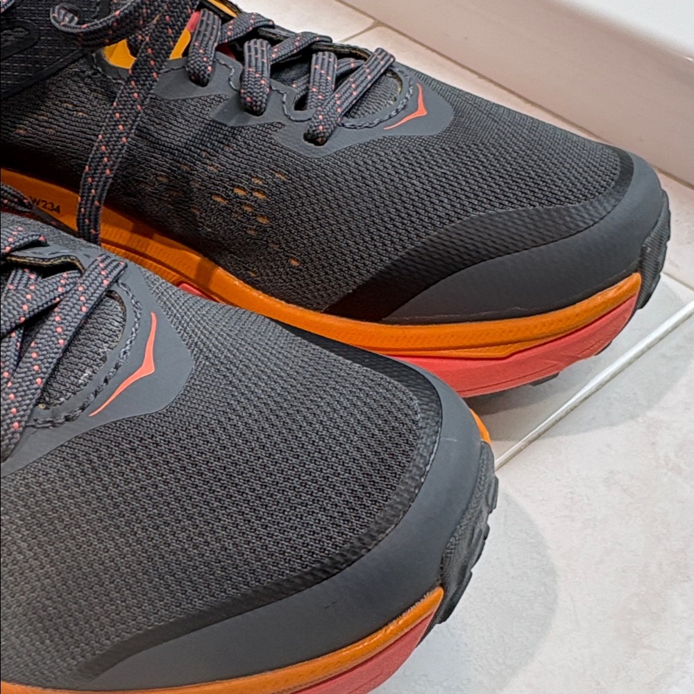 Hoka One One Challenger ATR 6 Gray and Orange Athletic Shoes size Women’s size 8 - Picture 10 of 11